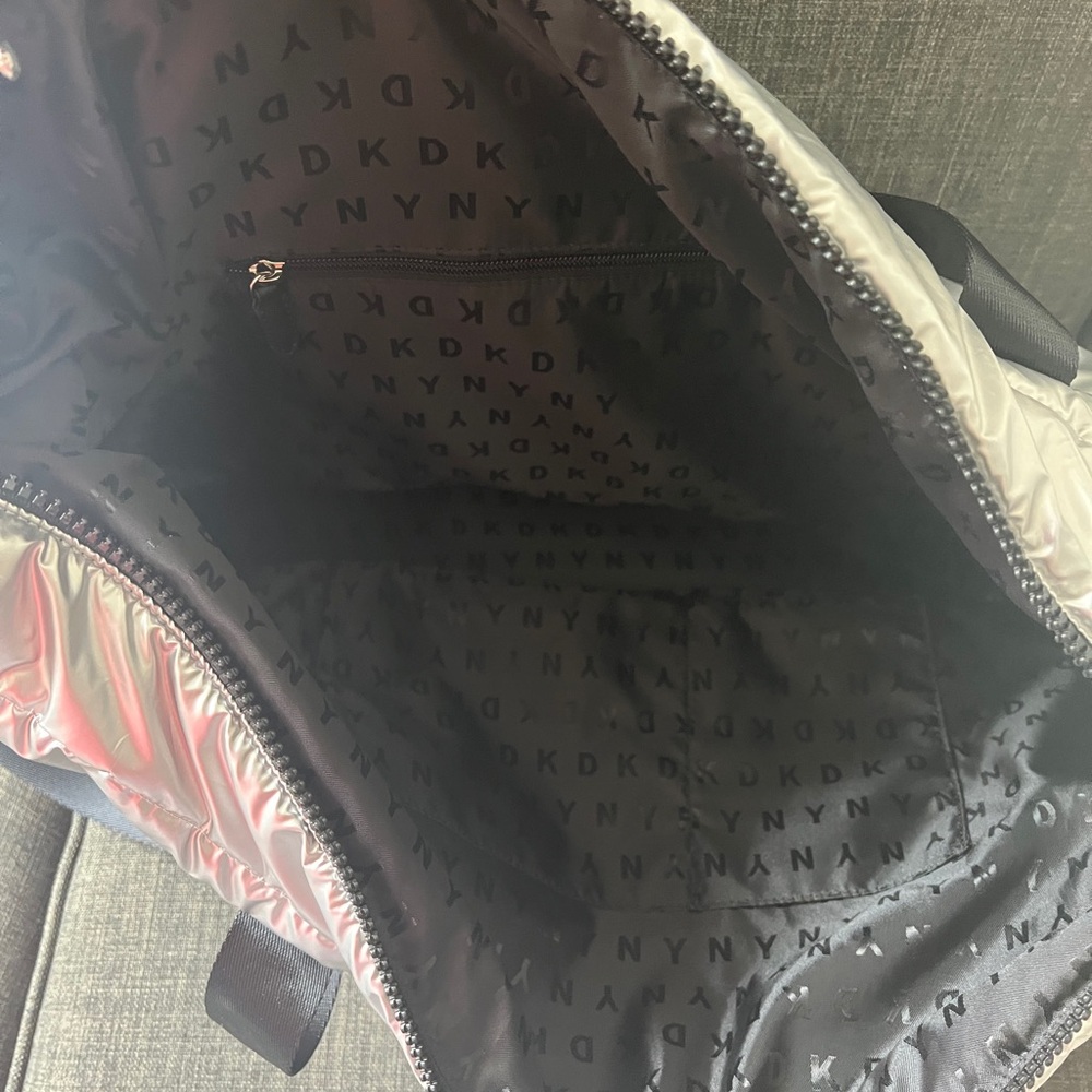 DKNY Metallic Quilted Tote - Picture 5 of 8